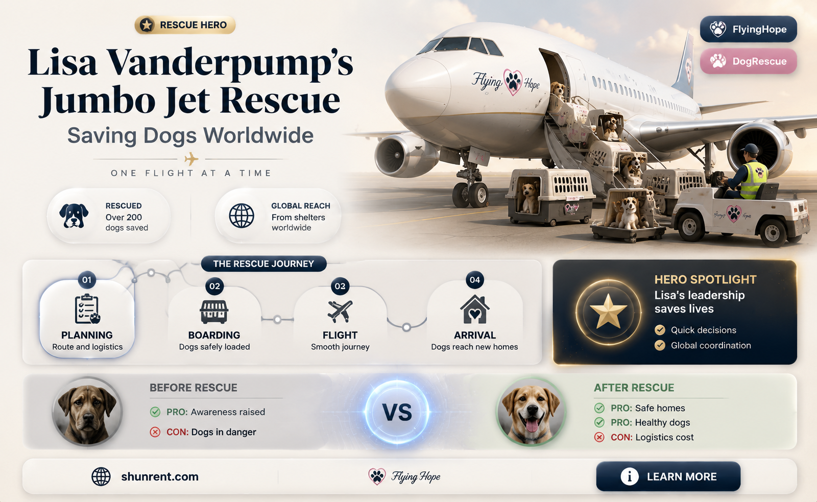 did lisa vanderpumps rent jumbo jet to save dogs
