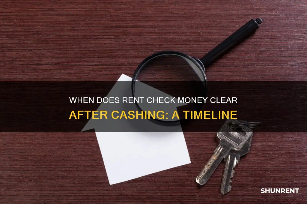 how long after cashing rent check does the money go