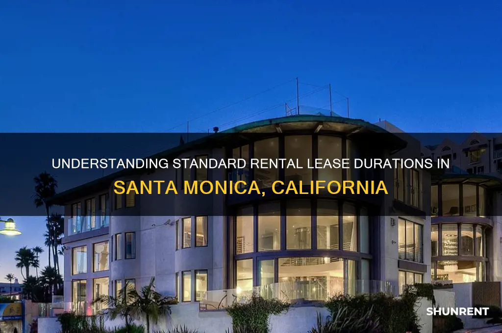 how long are renting leases in santa monica