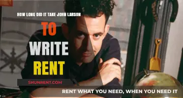 John Larson's Journey: The Time Behind Writing Rent