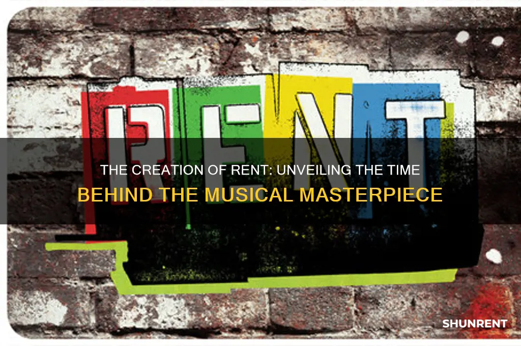 how long did it take to write rent