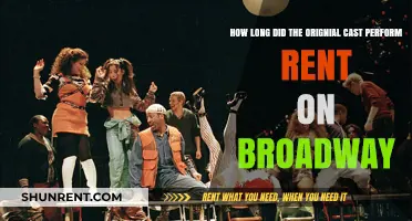 Rent's Original Cast: Their Historic Broadway Run Length Revealed