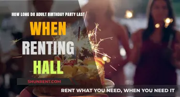 Ideal Duration for Adult Birthday Parties in Rented Halls