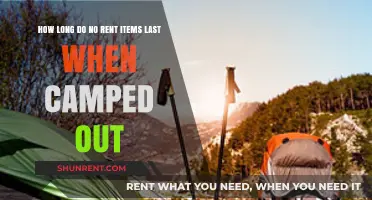 Camping Out? Here's How Long No-Rent Items Typically Last