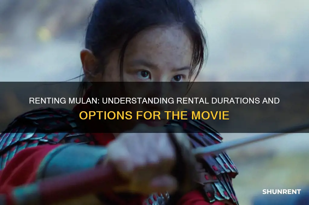 how long do you rent mulan for