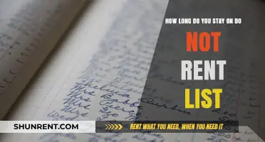 Understanding the Duration of Your Stay on the Do Not Rent List