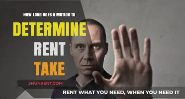 Understanding the Timeline for a Motion to Determine Rent