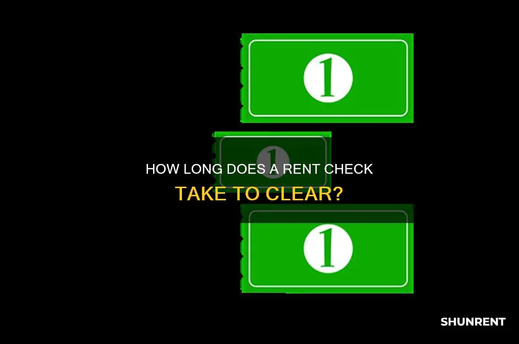 how long does a rent check take to clear