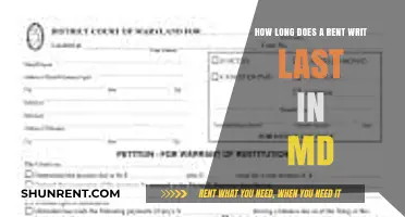 Understanding the Duration of Rent Writs in Maryland: A Comprehensive Guide