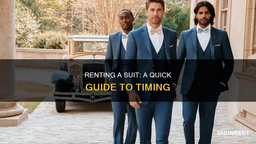 how long does it take to rent a suit