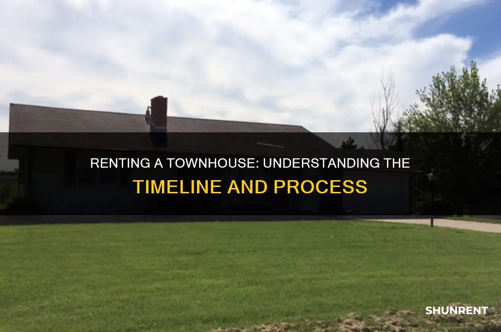 how long does it take to rent a townhouse