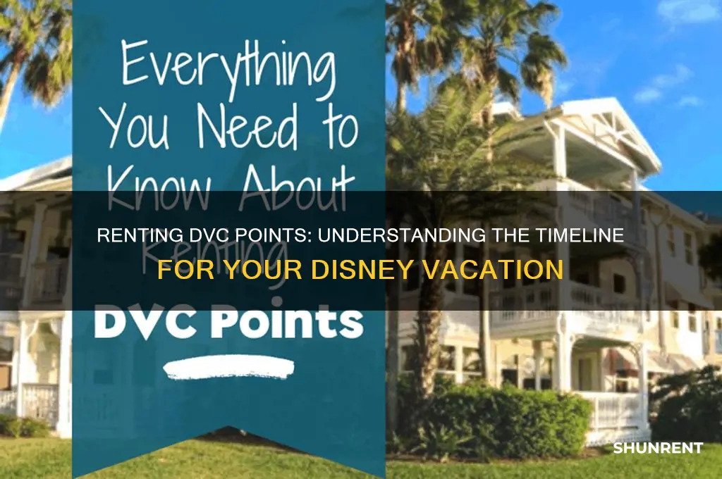 how long does it take to rent dvc points