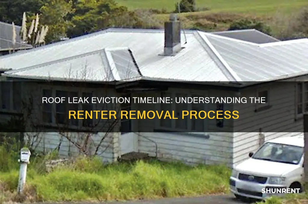 how long does renter eviction take for roof leak