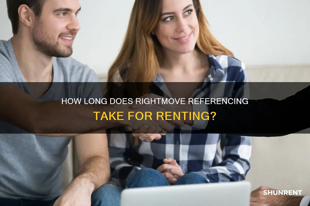 how long does rightmove referencing take for renting