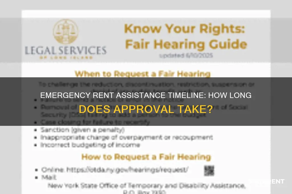 how long does the emergency rent assistance take