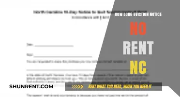 NC Eviction Process: Understanding No-Rent Notice Duration and Legal Steps
