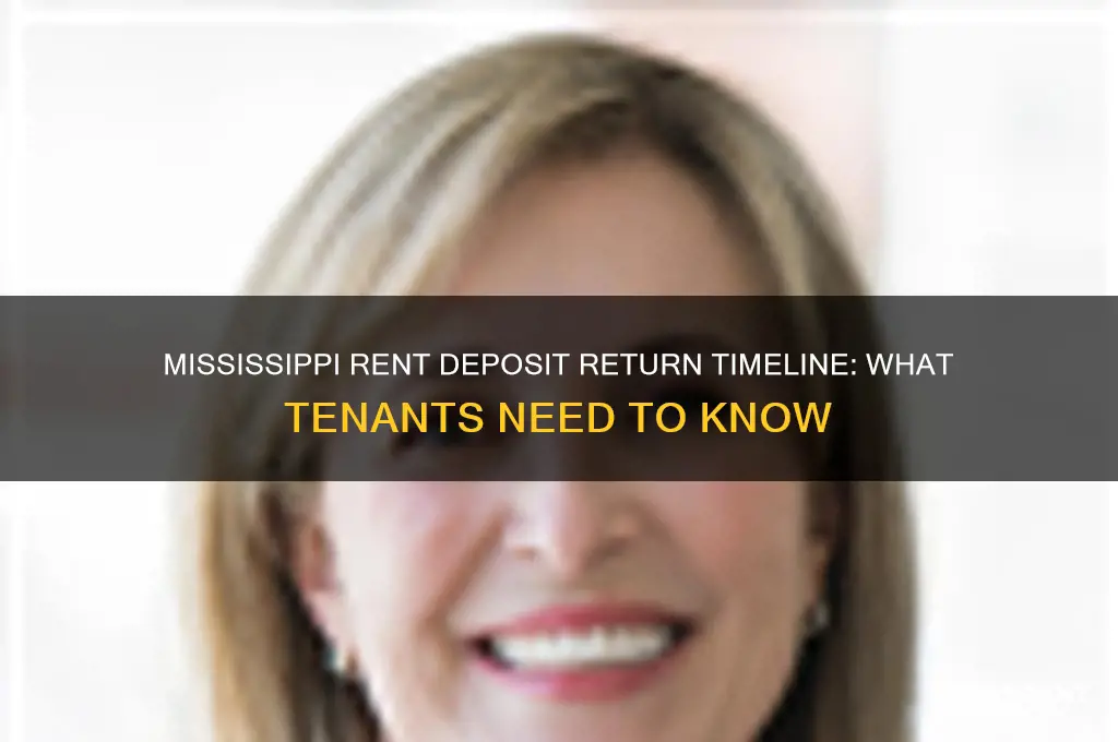 how long for rent deposit returned in ms