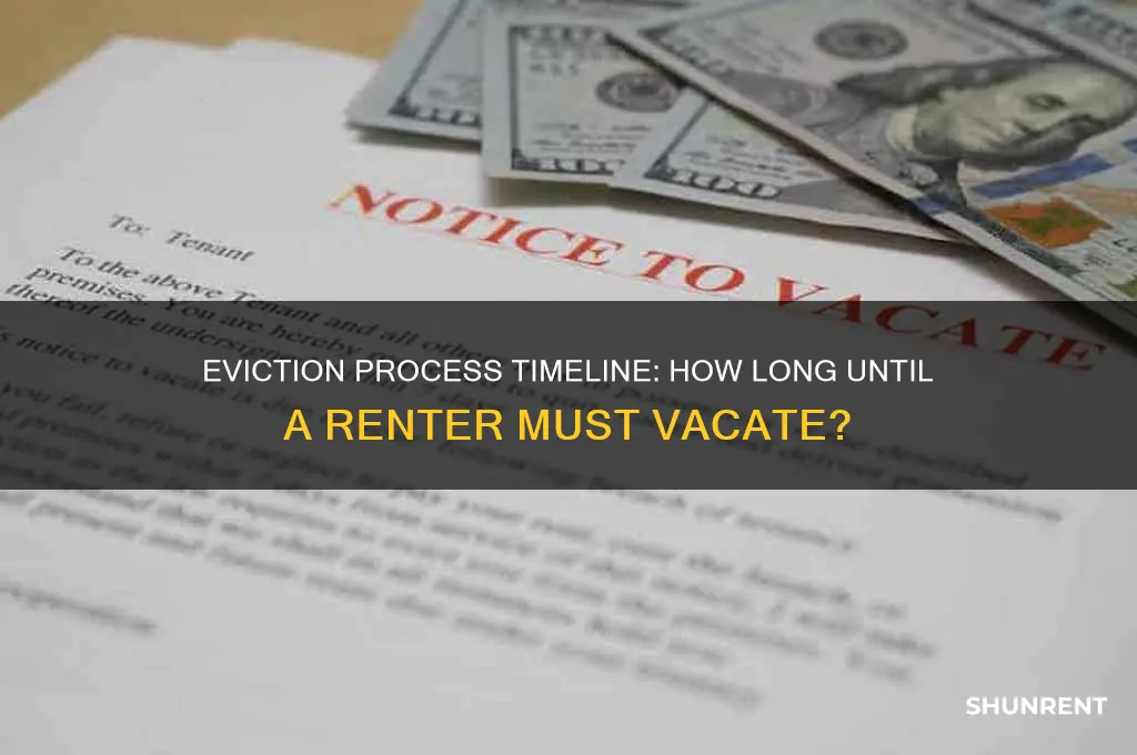 how long for renter to move out after eviction