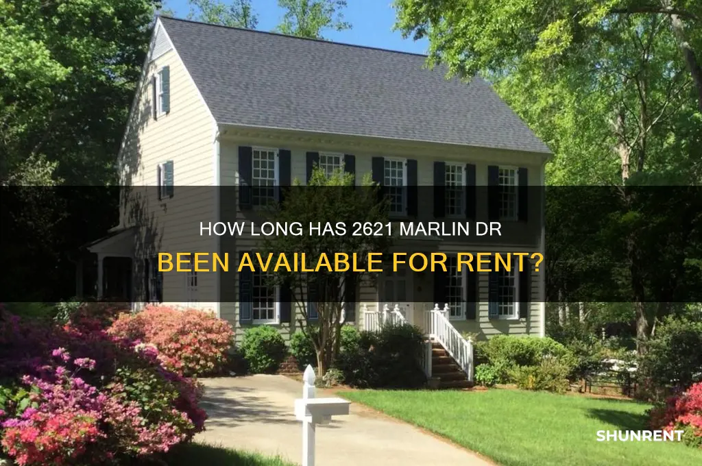 how long has 2621 marlin dr been for rent