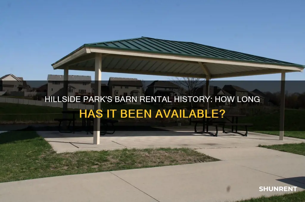 how long has the barn been for rent hillside park