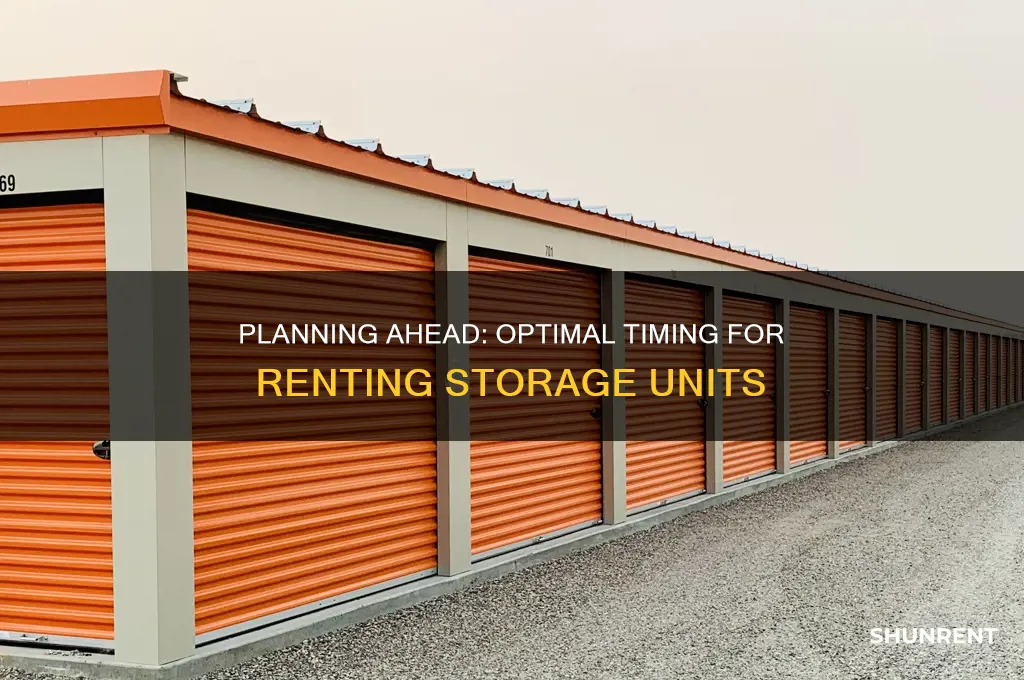 how long in advance do you rent storage units