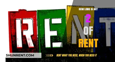 Rent's Act 2 Duration: Unveiling the Length of the Iconic Musical's Second Act