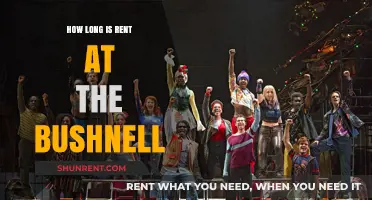 Rent at The Bushnell: Show Duration and Ticket Details Explained