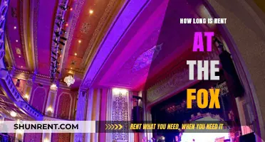 Rent at the Fox: Duration, Pricing, and What to Expect