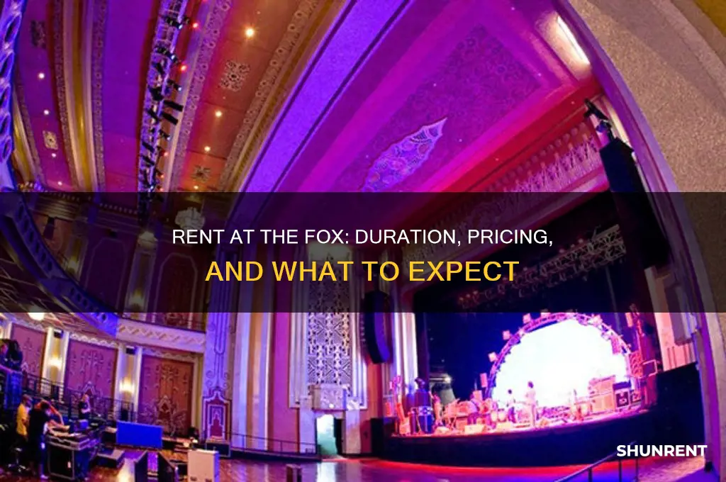 how long is rent at the fox