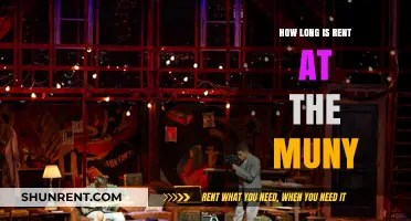 Rent's Run at The Muny: Duration and Show Schedule Insights