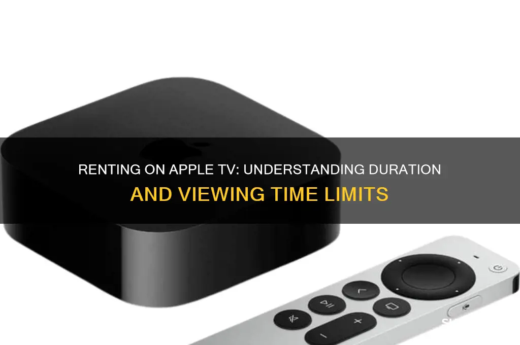 how long is rent on apple tv
