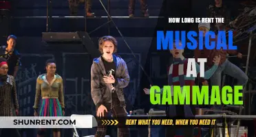 Rent the Musical at Gammage: Show Duration and What to Expect