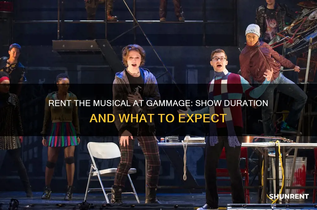 how long is rent the musical at gammage