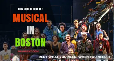 Rent the Musical Boston: Show Duration and What to Expect