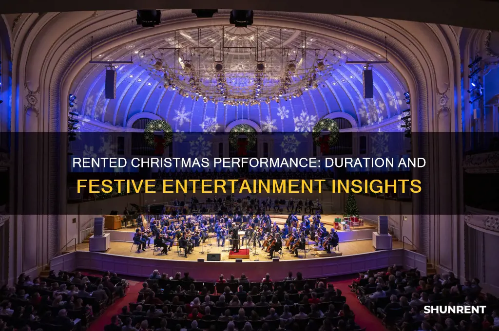 how long is the performance of a rented christmas