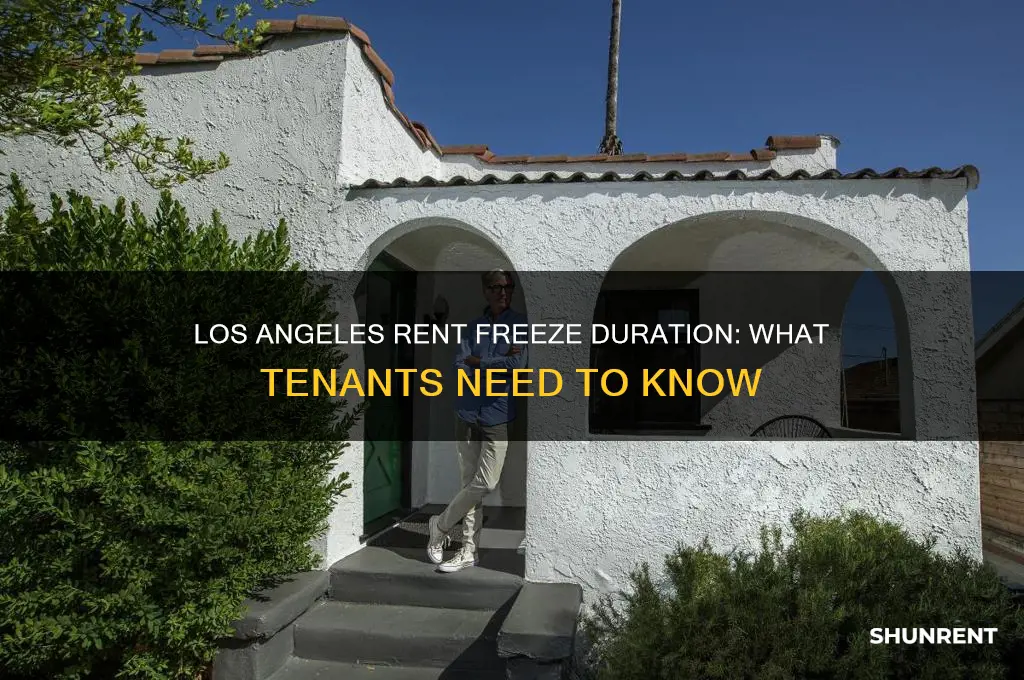 how long is the rent freeze in los angeles