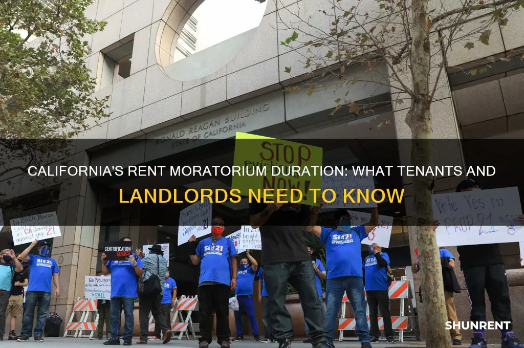 how long is the rent moratorium in california