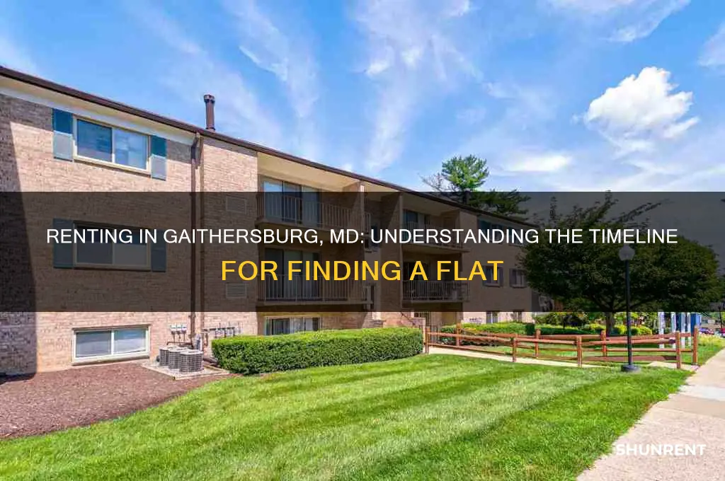 how long it takes to rent a flat gaithersburg md