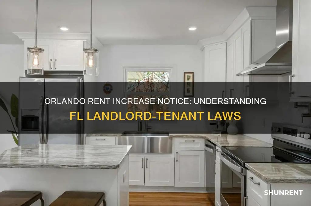 how long notice to raise rent orlando fl