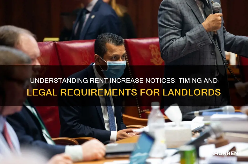 how long of a notice to raise rent