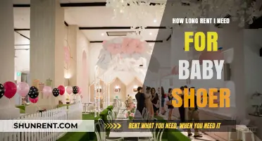 Renting for a Baby Shower: How Long Do You Need?