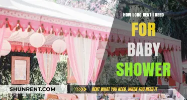 Planning Your Baby Shower: Ideal Rental Duration for a Perfect Celebration