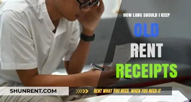 How Long to Keep Old Rent Receipts: A Guide