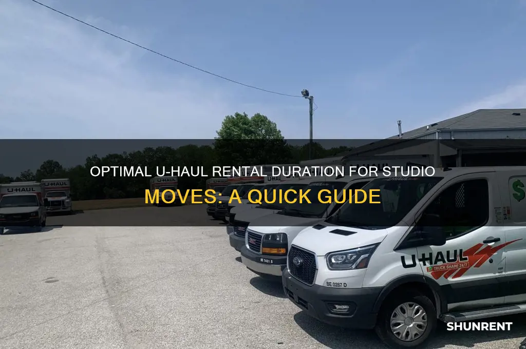 how long should i rent a uhaul for a studio