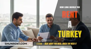 Renting a Turkey: Ideal Duration for Your Holiday Feast