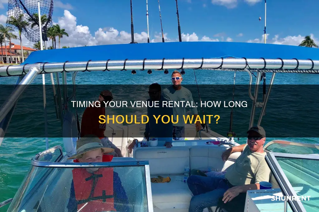 how long should you wait to rent a venue