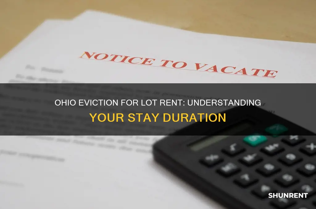 how long stay if evicted for lot rent ohio