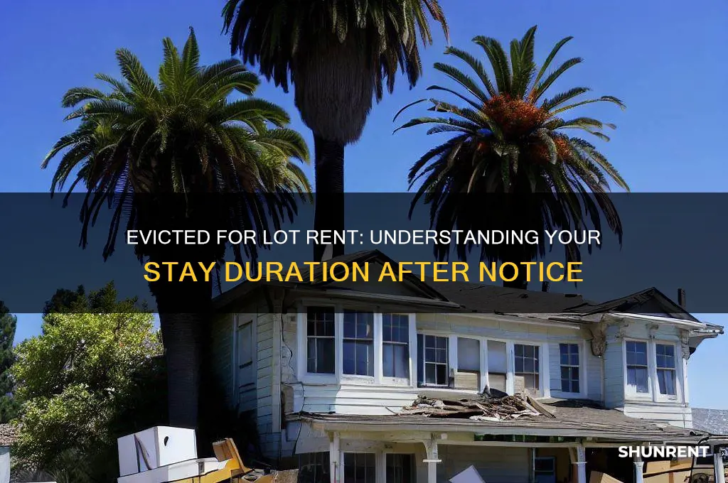 how long stay if evicted for lot rent
