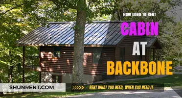 Renting a Cabin at Backbone: Ideal Duration for Your Stay