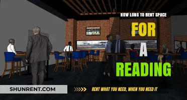 Renting Space for Readings: Ideal Duration for Your Event